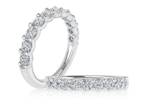 A. Jaffe Natural Diamond Ladies Wedding Band in 14