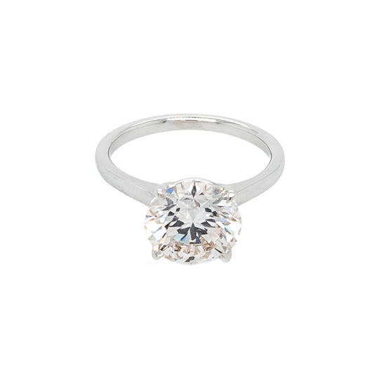 Lab-grown diamond ring, 18K white gold.