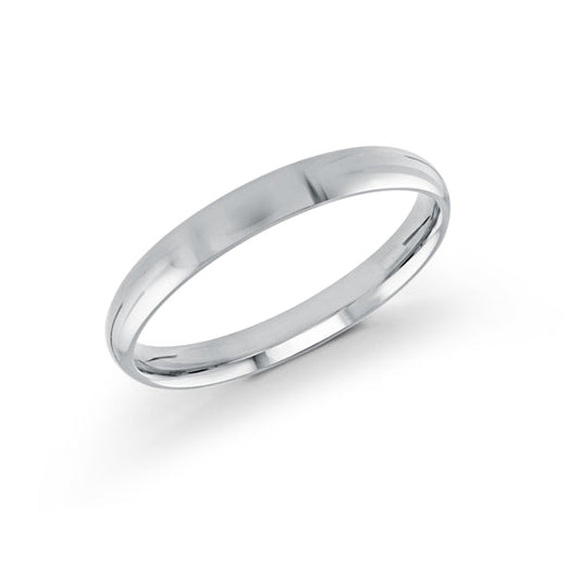14K white gold men's carved band.