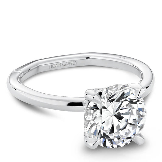 Noam Carver Hidden Accent Solitaire Natural Diamon