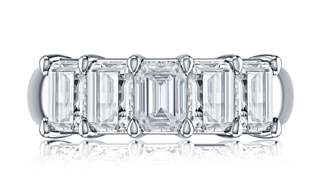 A. Jaffe Natural Diamond Ladies Wedding Band in 14