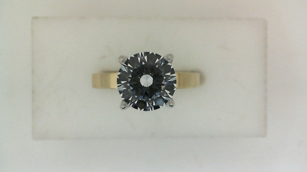 14K white yellow gold diamond ring