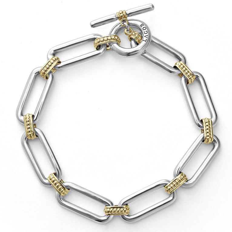 LAGOS Signature Caviar Collection Fancy Link Brace