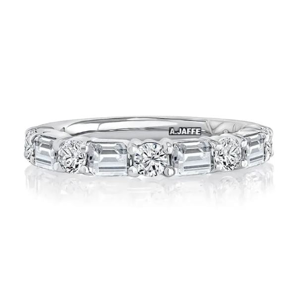 A. Jaffe Natural Diamond Ladies Wedding Band in 14