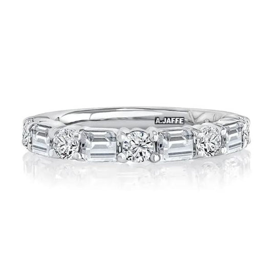 A. Jaffe Natural Diamond Ladies Wedding Band in 14