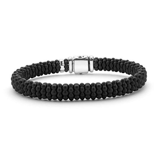 LAGOS Men's Bracelet in Sterling Silver and Cerami