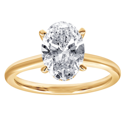 ReMARKable Designs Lab-Grown Diamond Complete Engagement Ring, 2 Carat (Yellow Gold)