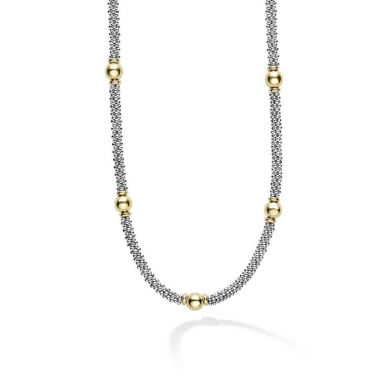 LAGOS Signature Caviar Collection Station Necklace
