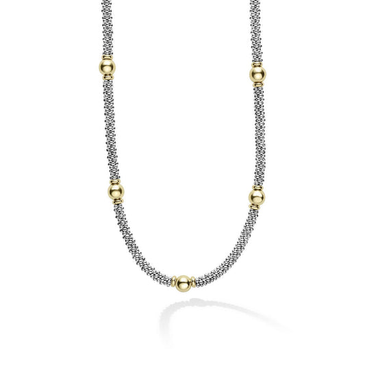 LAGOS Signature Caviar Collection Station Necklace