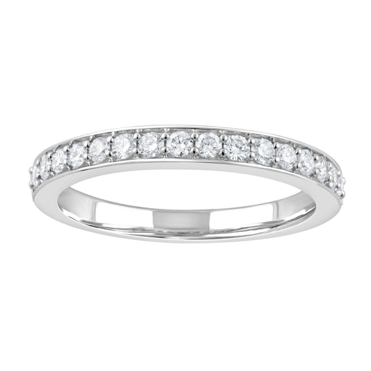 ReMARKable Designs Lab-Grown Diamond Band in 14 Karat White Gold, Size 7