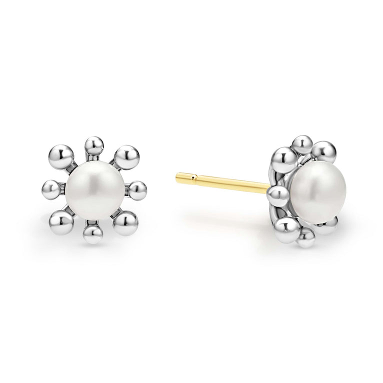 LAGOS Luna Collection Freshwater White Pearl Stud