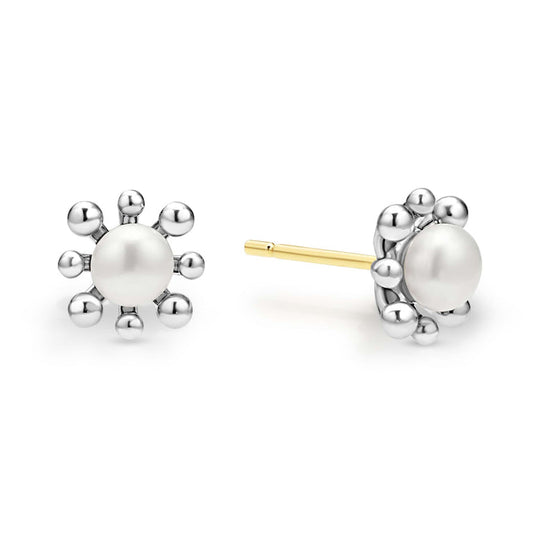 LAGOS Luna Collection Freshwater White Pearl Stud