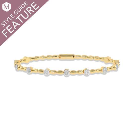 ReMARKable Designs Bangle Natural Diamond Bracelet