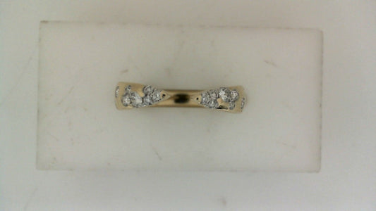 Natural Diamond Natural Diamond Ladies Wedding Band in 14 Karat Yellow