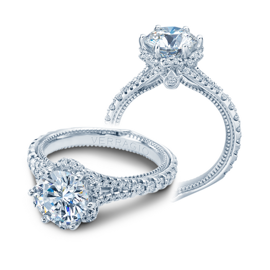 Verragio Hidden Accent Halo Natural Diamond Semi-M