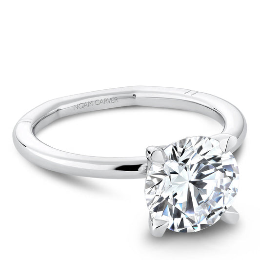 Noam Carver Solitaire Natural Diamond Semi-Mount E