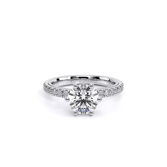 Verragio 14K White Gold Diamond Engagement Ring, 0.80ctw