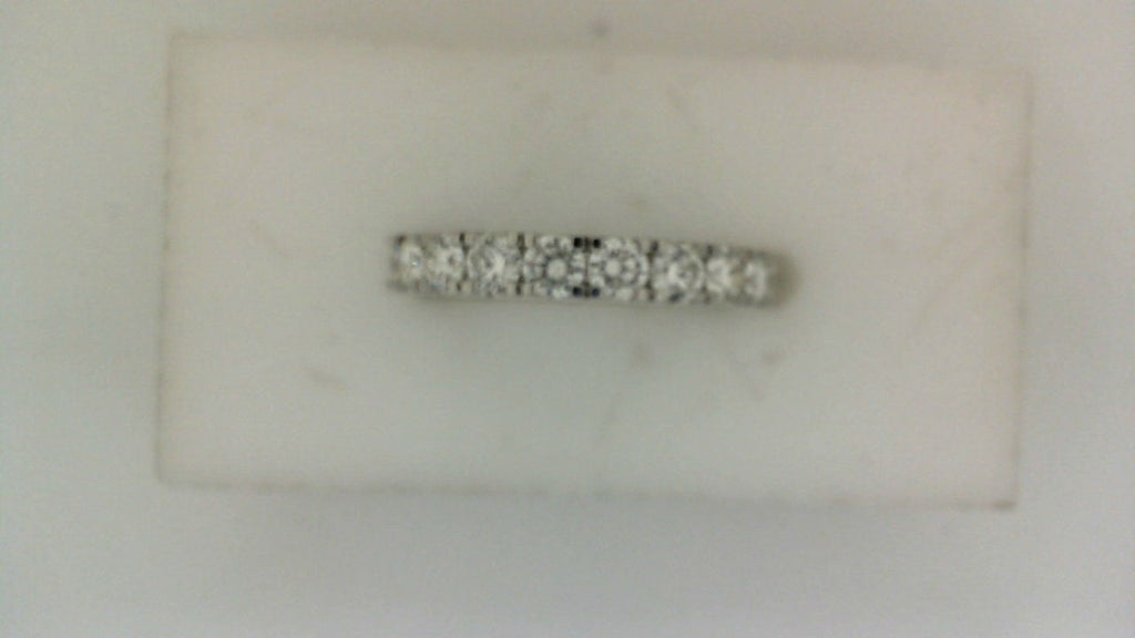 14K white gold diamond eternity band