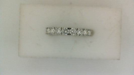 14K white gold diamond eternity band