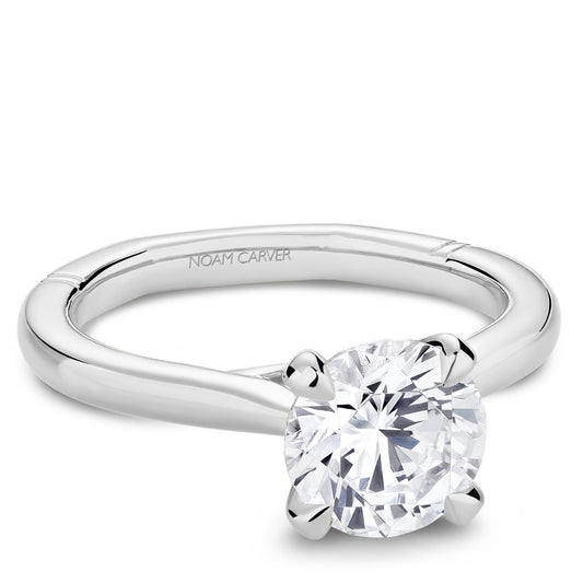 Noam Carver Solitaire Natural Diamond Semi-Mount E