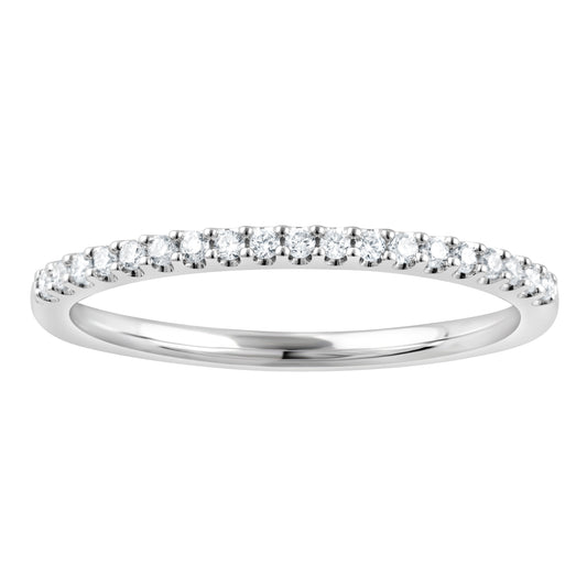 ReMARKable Designs Ladies Wedding Band with 0.15ctw of Round Lab-Grown Diamond