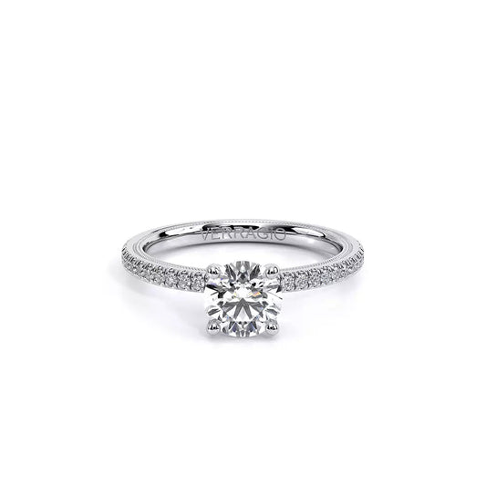 Verragio 14K White Gold Diamond Solitaire Engagement Ring