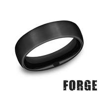 Black titanium band with satin finish.