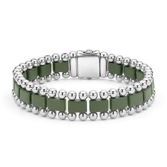 LAGOS Men's LAGOS Fancy Link Bracelet in Ceramic G