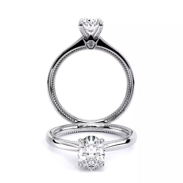 Verragio Solitaire Hidden Accent Natural Diamond S