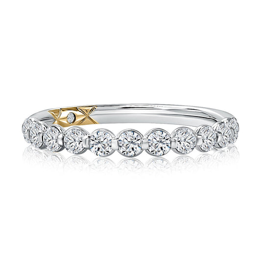 A. Jaffe Natural Diamond Ladies Wedding Band in 14