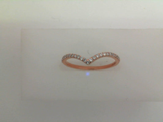 Contour diamond wedding band in white gold.