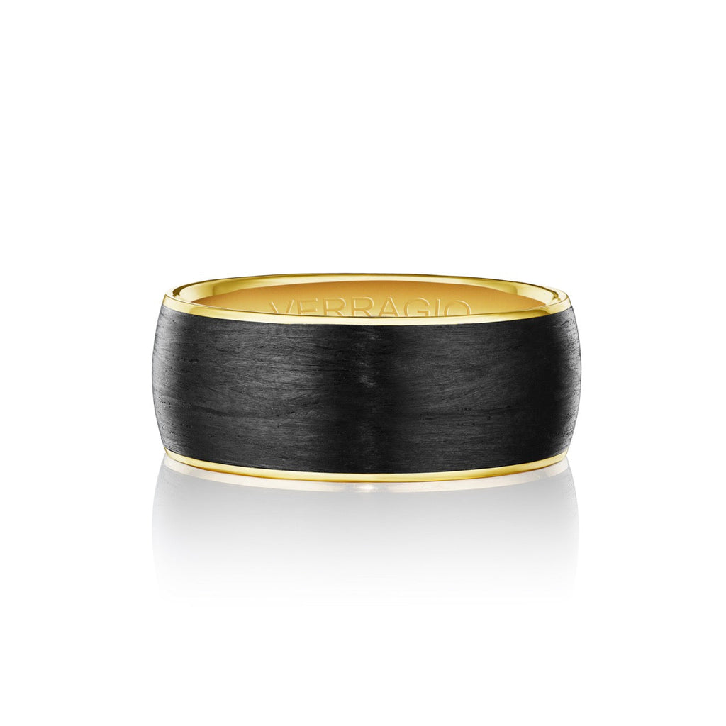 Verragio Carved Band (No Stones) in Carbon Fiber 1