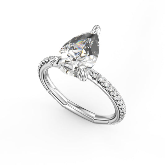 Noam Carver Hidden Accent Side Stone Natural Diamo