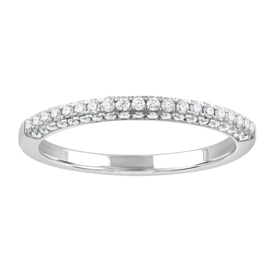 ReMARKable Designs Ladies Wedding Band with 0.33ctw of Round Lab-Grown Diamond