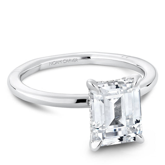 Noam Carver Hidden Accent Solitaire Natural Diamon