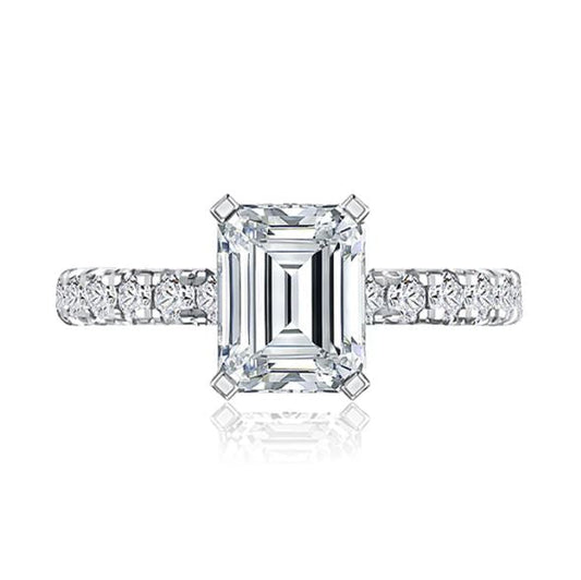 14K white gold diamond engagement ring.