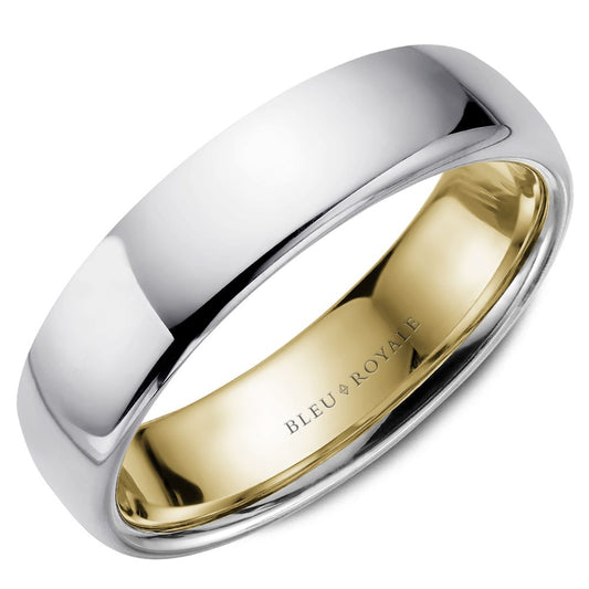 14K white gold men's carved band.