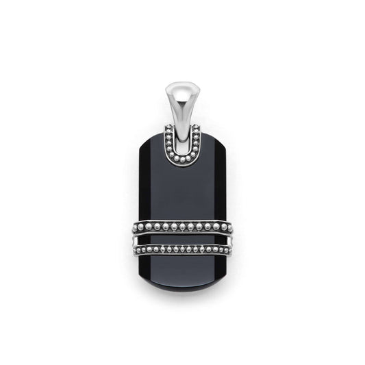 Men's Pendant Color Gemstone Necklace in Sterling
