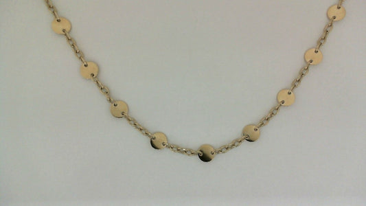 ReMARKable Designs Station Necklace (No Stones) in 14 Karat Yellow Gold