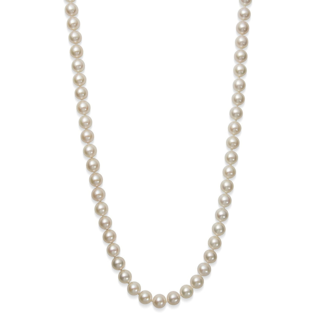 Freshwater pearl necklace on sterling silver.
