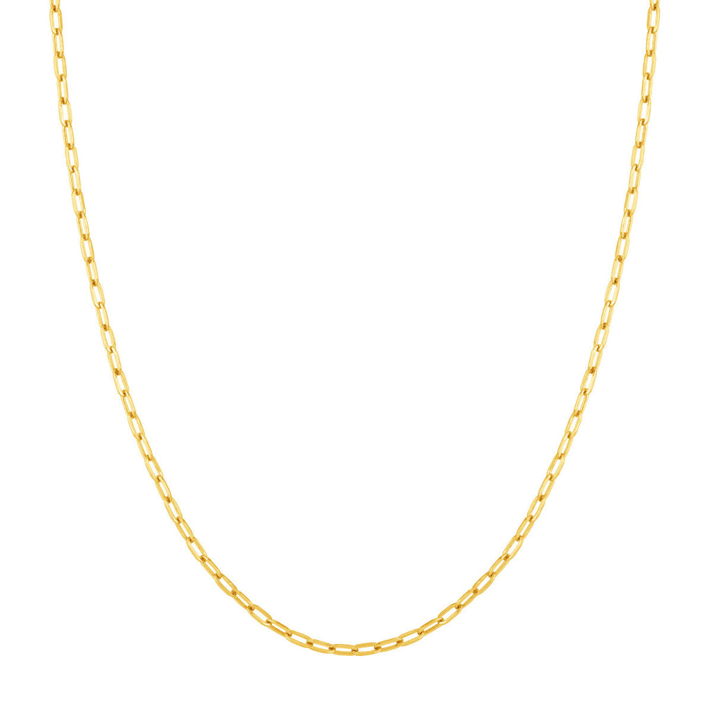 14K yellow gold chain ankle bracelet.