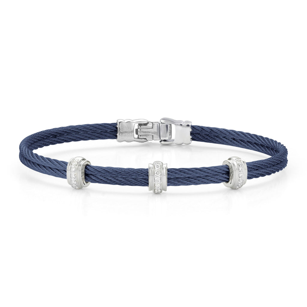 ALOR Natural Diamond Bracelet in Stainless Steel C