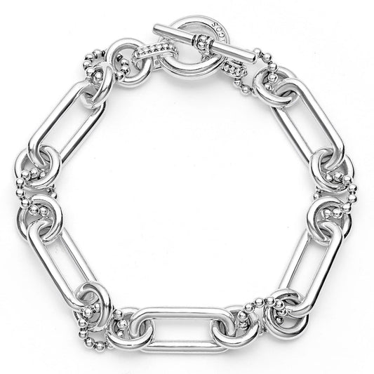 LAGOS Signature Caviar Collection Fancy Link Brace