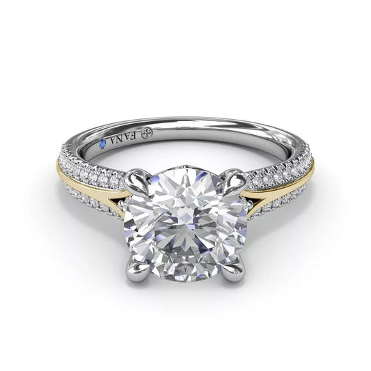 Fana Hidden Accent Natural Diamond Semi-Mount Enga