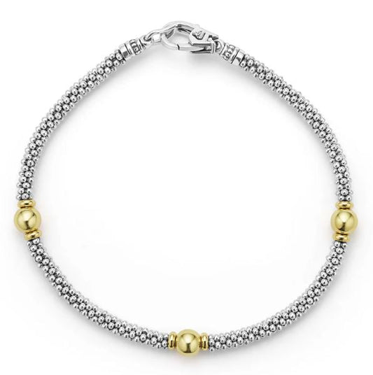 LAGOS Station Bracelet (No Stones) in Sterling Sil