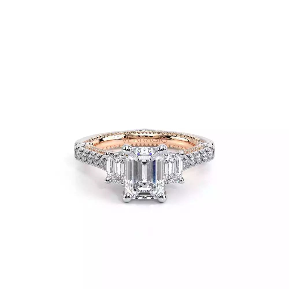 Verragio Hidden Accent Three Stone Natural Diamond