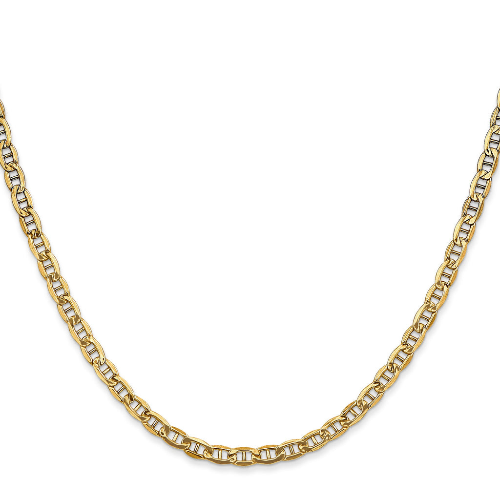 14K Yellow Gold Anchor Gucci Chain Necklace