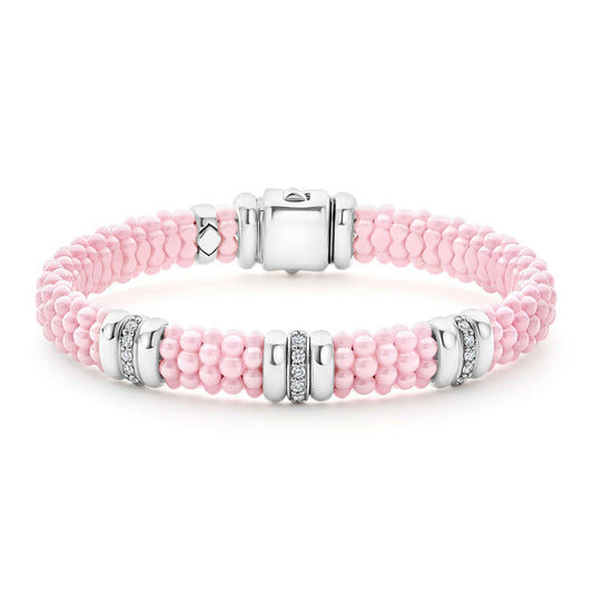 LAGOS Pink Caviar Collection Natural Diamond Brace