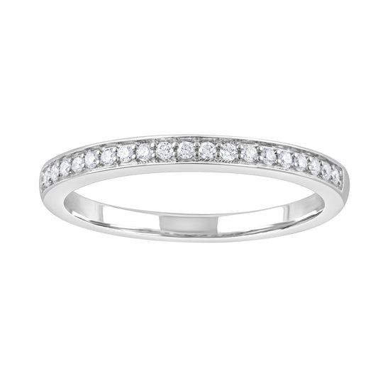 ReMARKable Designs Ladies Wedding Band with 0.15ctw of Round Lab-Grown Diamond