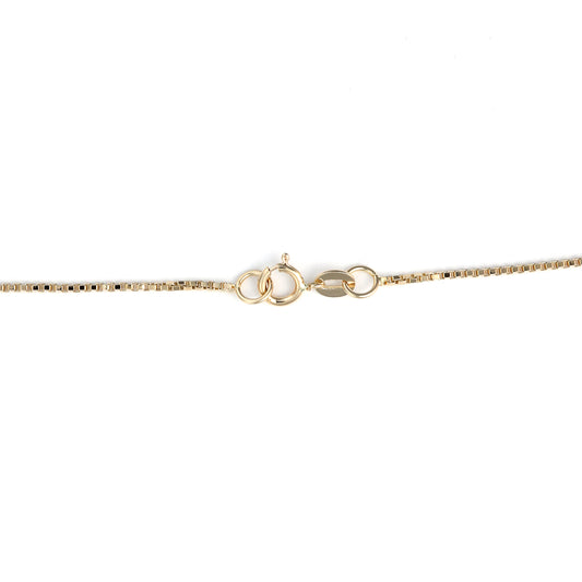 Marks Estate Department 2 Color Gemstone Necklace with 1 Marquise Sapphire 0.13ctw in 14 Karat Yellow Gold